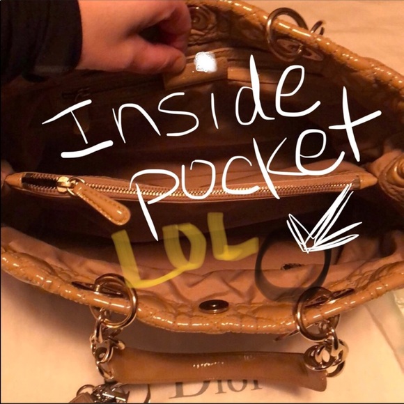 Lady Dior Cannage quilted patent LG shoulder bag🎀 - Picture 6 of 8